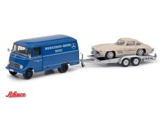 1:43 1954  Mercedes Benz L319  ile Trailer ve 300SL Coupe (W198)