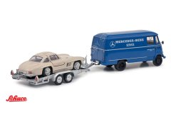 1:43 1954  Mercedes Benz L319  ile Trailer ve 300SL Coupe (W198)