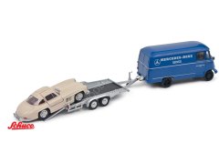 1:43 1954  Mercedes Benz L319  ile Trailer ve 300SL Coupe (W198)