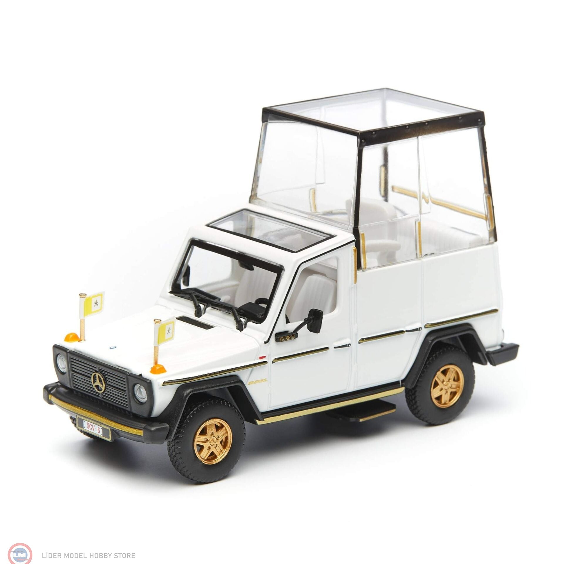 1:43 Burago Mercedes Benz 230 GE Vatican Papamobile