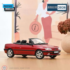 1:18 Norev 1994 Peugeot 306 Cabriolet Diablo Red