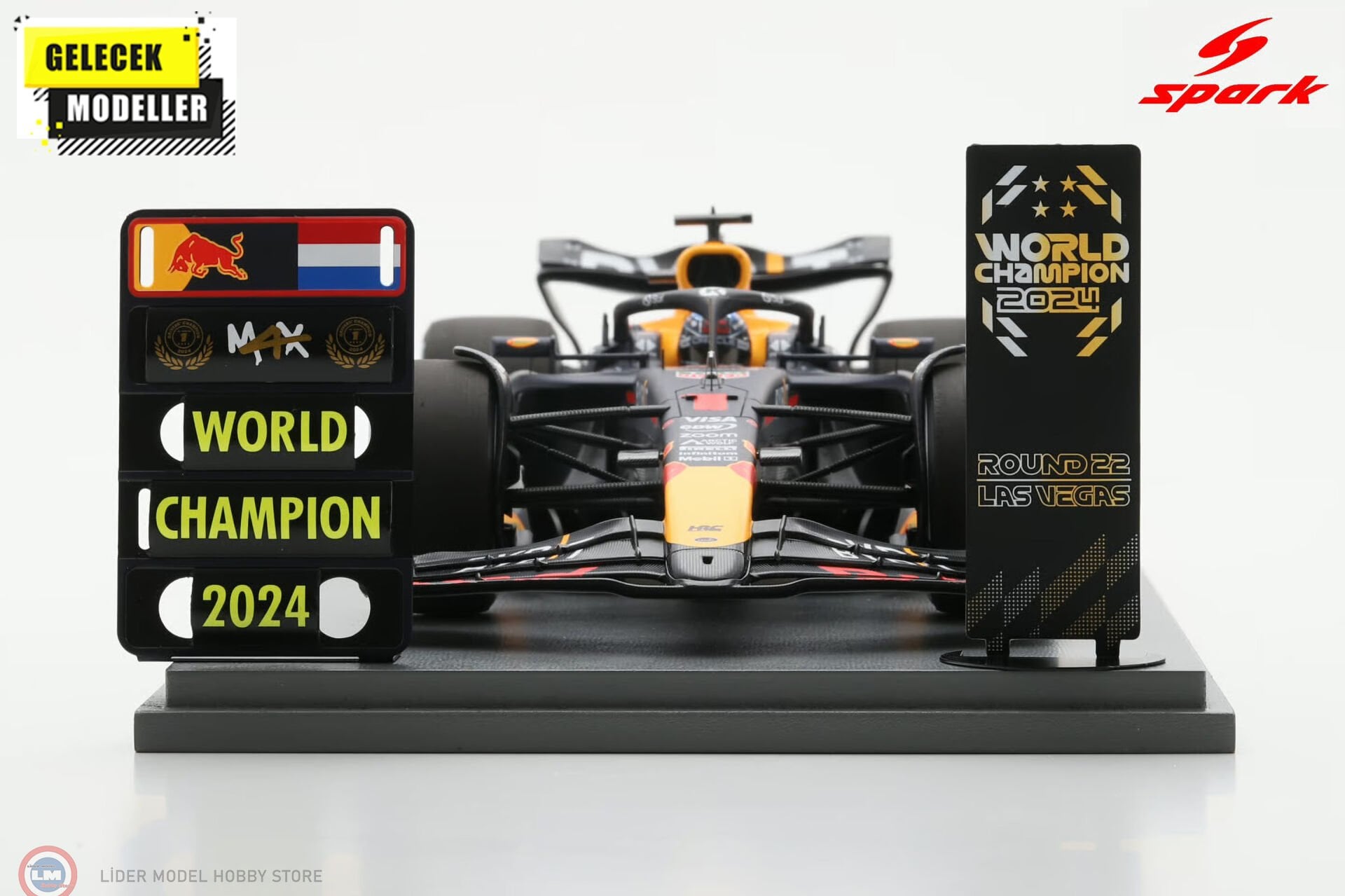 1:18 Spark Oracle Red Bull Racing RB20 #1 Oracle Red Bull Racing 2024 Formula 1 Drivers' Champion
