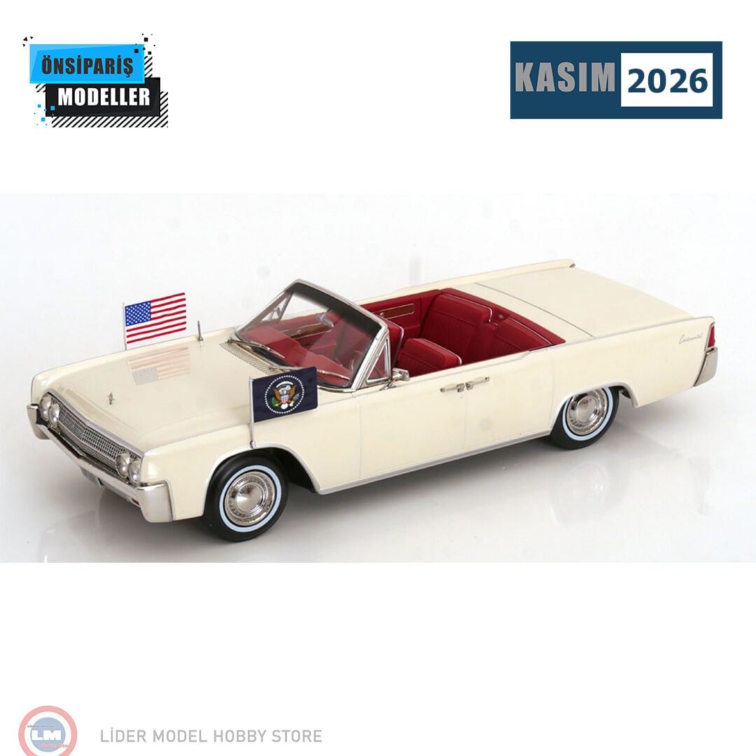 1:18 KK Scale 1963 Lincoln Continental Convertible John F. Kennedy