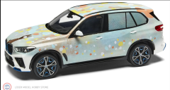 1:18 Spark BMW IX5 Hydrogen Art-Basel 2025 Art Car by Alvaro Barrington (with showcase)