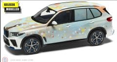 1:18 Spark BMW IX5 Hydrogen Art-Basel 2025 Art Car by Alvaro Barrington (with showcase)