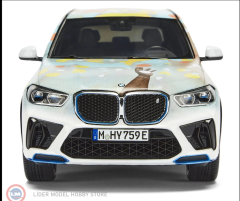 1:18 Spark BMW IX5 Hydrogen Art-Basel 2025 Art Car by Alvaro Barrington (with showcase)