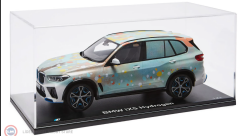 1:18 Spark BMW IX5 Hydrogen Art-Basel 2025 Art Car by Alvaro Barrington (with showcase)