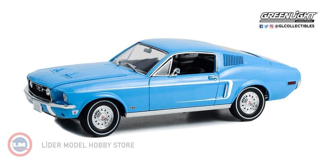 1:18 Greenlight 1968 Ford Mustang Fastback West Coast USA Special Edition