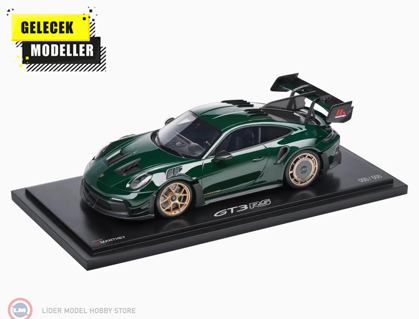 1:18 Spark 2024 Porsche 911 GT3 RS (992) with Manthey Kit Brewster Green