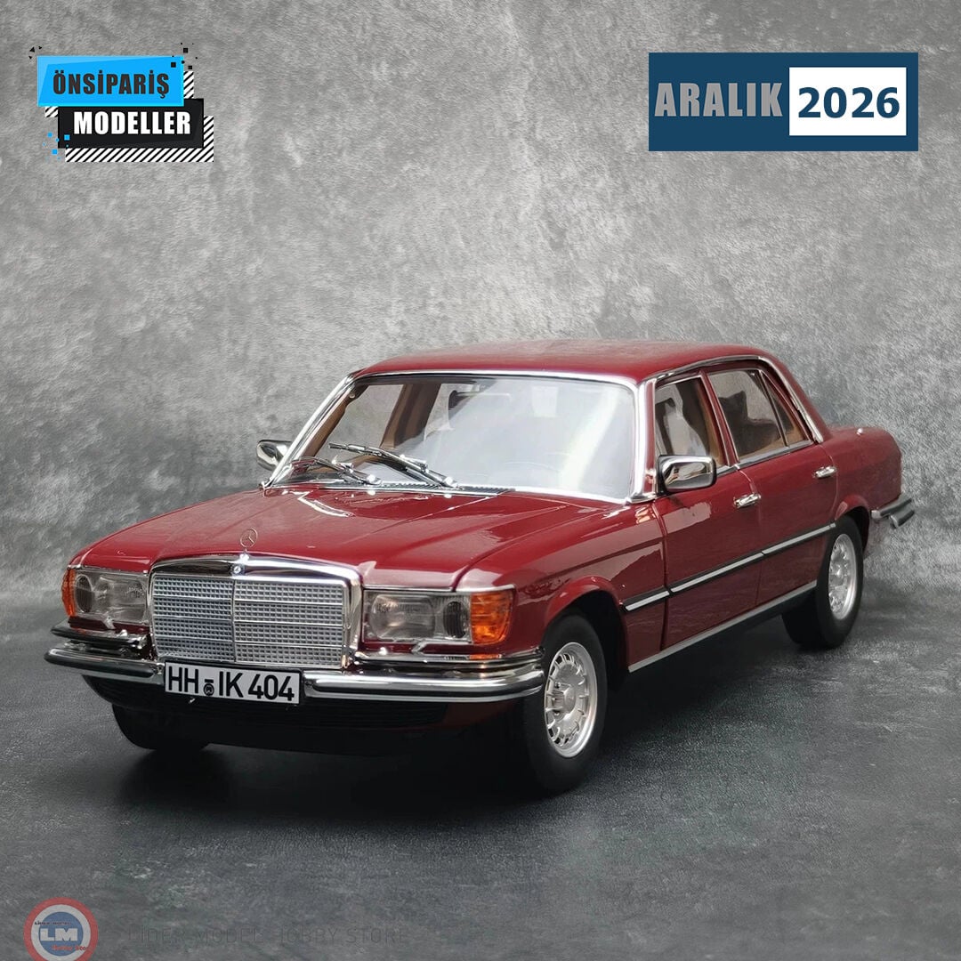 1:18 Norev 1979 Mercedes Benz 350 SEL Middle Red