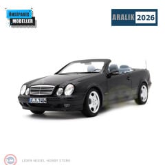 1:18 Norev 2000 Mercedes Benz CLK Cabriolet Obsidian Black
