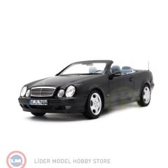 1:18 Norev 2000 Mercedes Benz CLK Cabriolet Obsidian Black