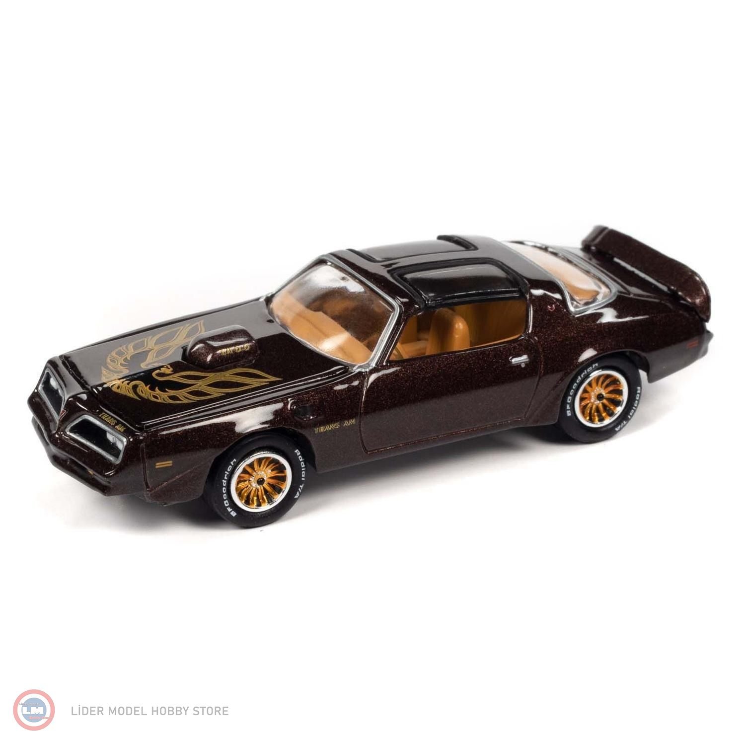 1:64 Johnny Lightning 1977 Pontiac Firebird Trans Am Brentwood Brown