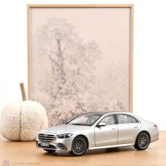 1:18 Norev 2021 Mercedes Benz S Class AMG line Brillant Silver