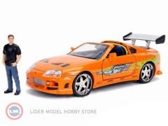 1:24 Jada 1995 Toyota Supra & Figur Brian O'Conner Fast & Furious