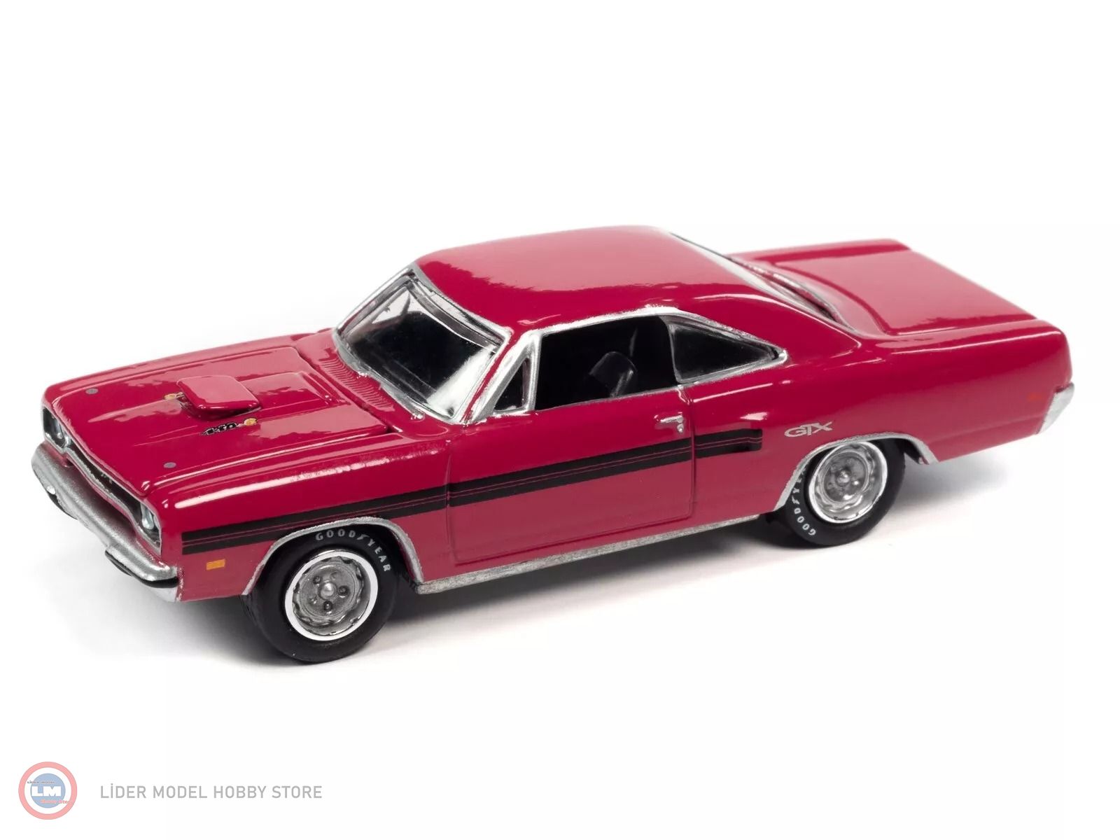 1:64 Johnny Lightning 1970 Plymouth GTX Moulin Rouge