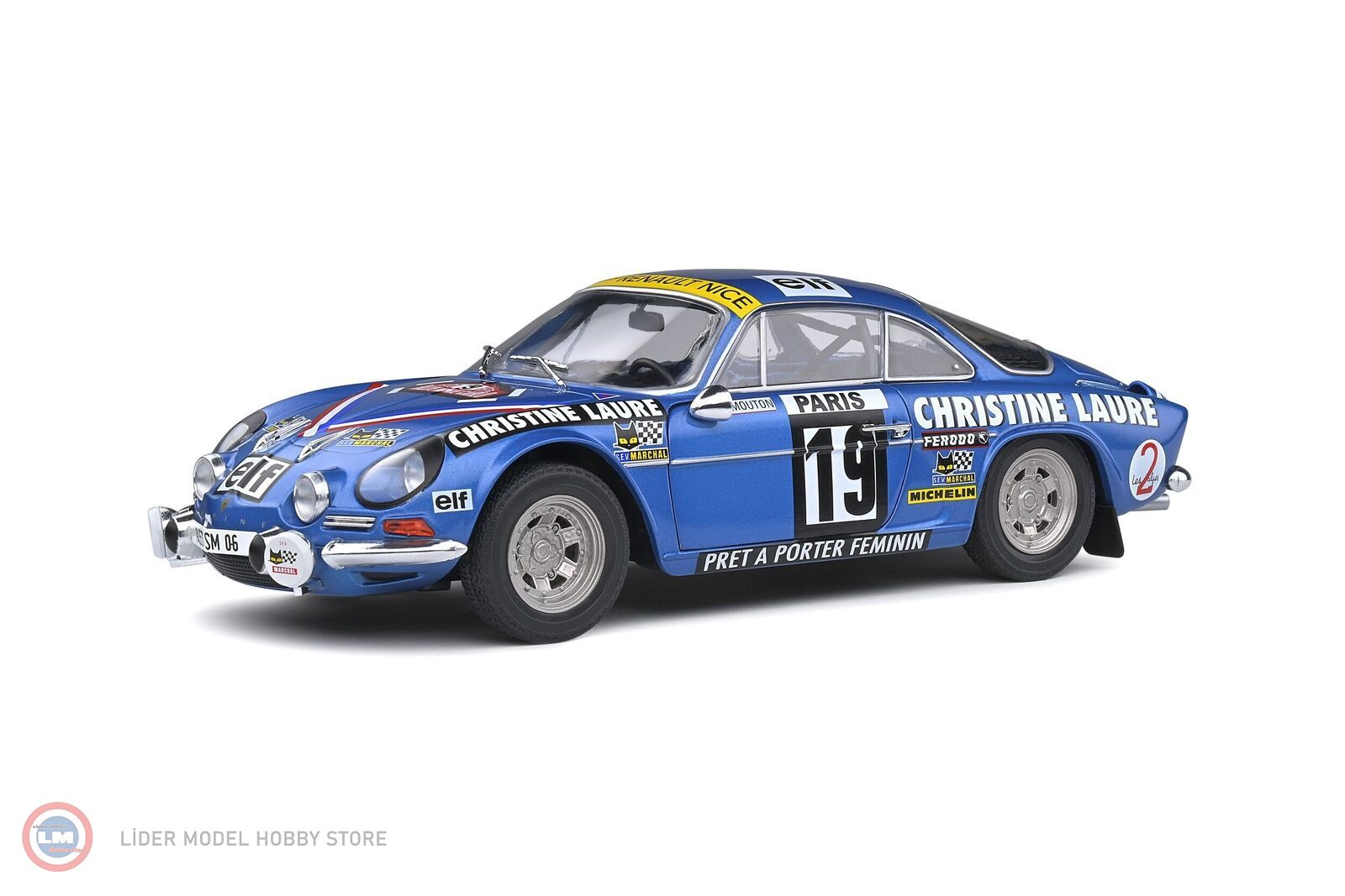 1:18 1976 Renault Alpine A110 1600S #19 Mouton Rallye Monte Carlo