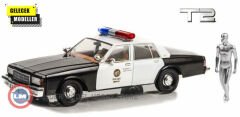 1:18 Greenlight 1987 Chevrolet Caprice Metropolitan Police with T-1000 Liquid
