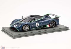 1:18 BBR Pagani Huayra R Blue Danubio Carbon Fiber Matt + Showcase