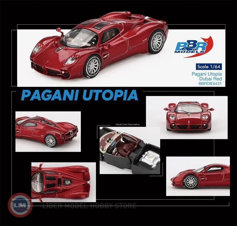 1:64 BBR 2023 Pagani UTOPIA DUBAI RED