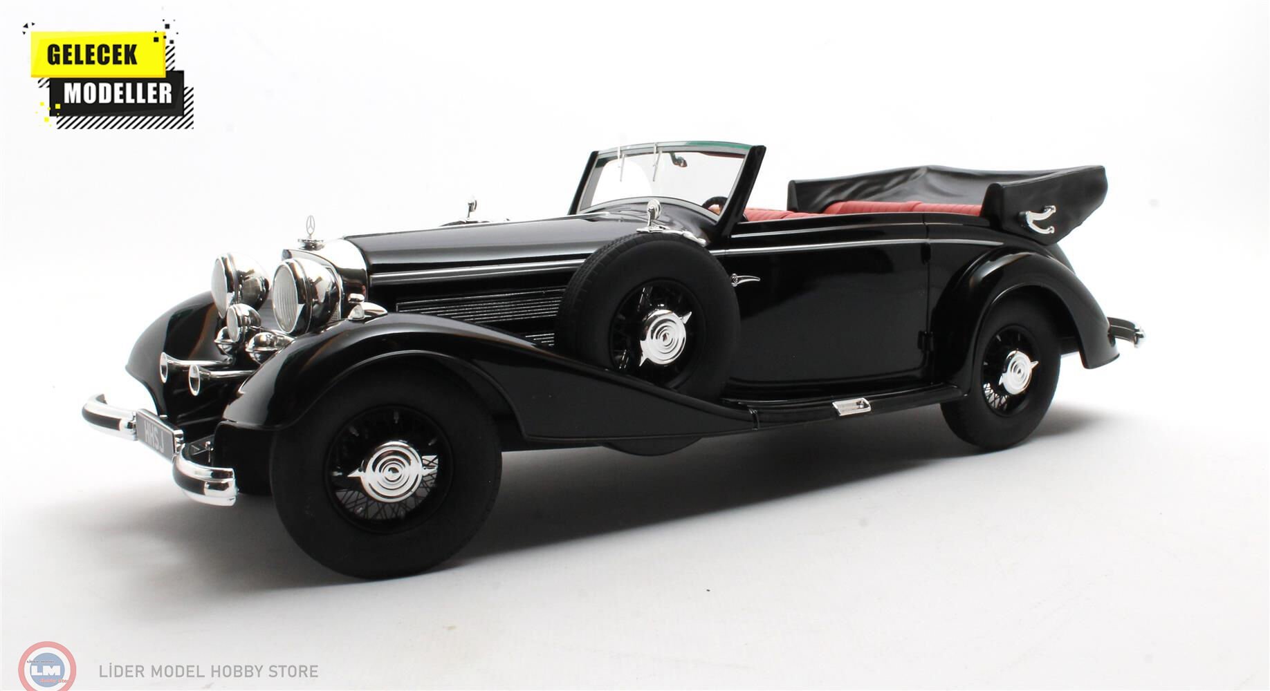 1:18 Cult Scale 1936 Mercedes Benz 540K Cabriolet B - black