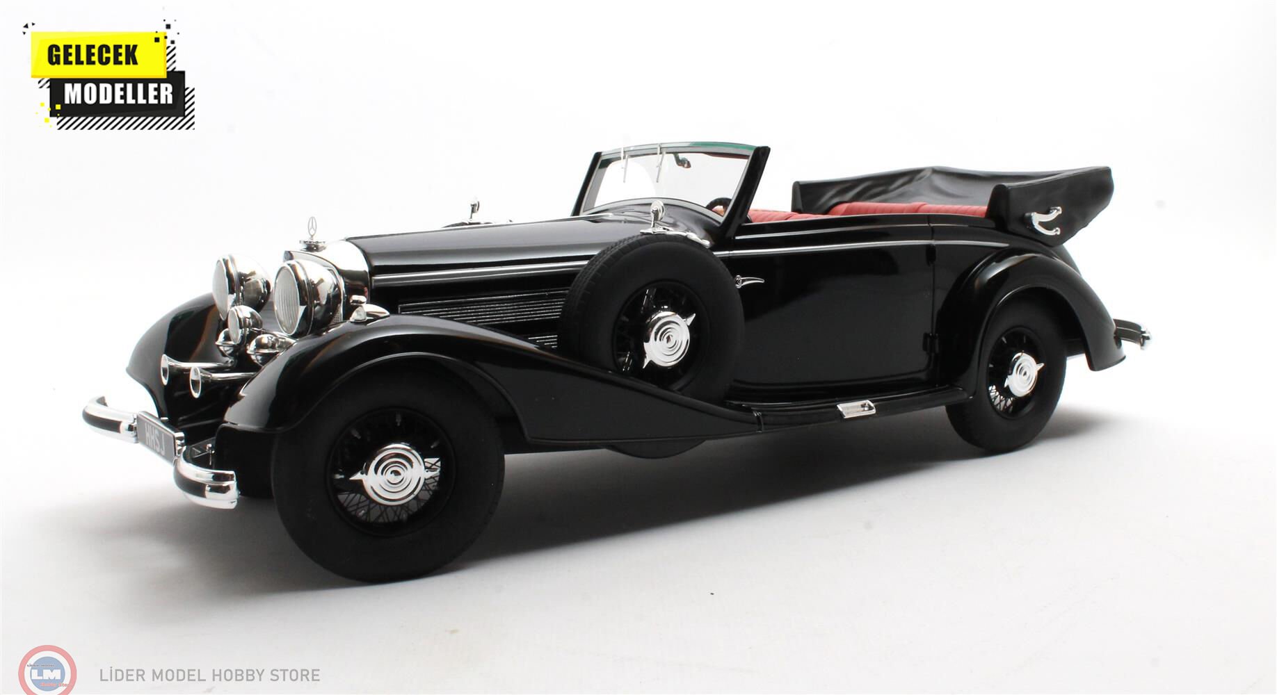 1:18 Cult Scale 1936 Mercedes Benz 540K Cabriolet B - black