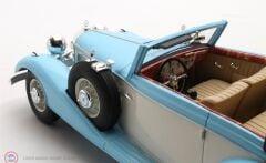 1:18 Cult Scale 1936 Mercedes Benz 540K Cabriolet B - blue/white