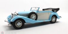 1:18 Cult Scale 1936 Mercedes Benz 540K Cabriolet B - blue/white
