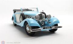 1:18 Cult Scale 1936 Mercedes Benz 540K Cabriolet B - blue/white
