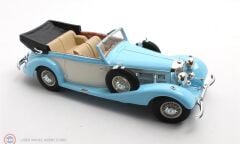 1:18 Cult Scale 1936 Mercedes Benz 540K Cabriolet B - blue/white