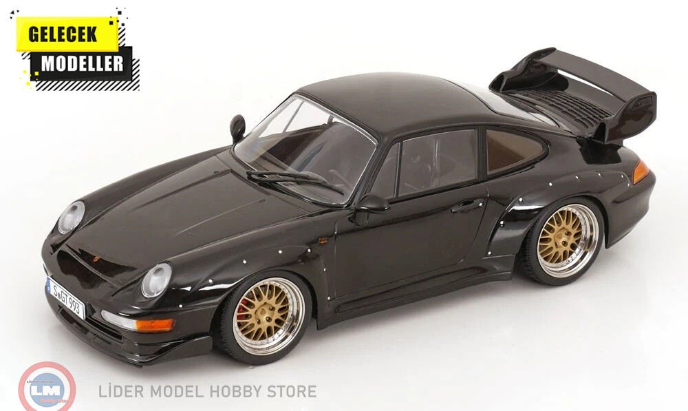 1:18 KK Scale 1996 Porsche 911 (993) GT2 (BBS rims) - black