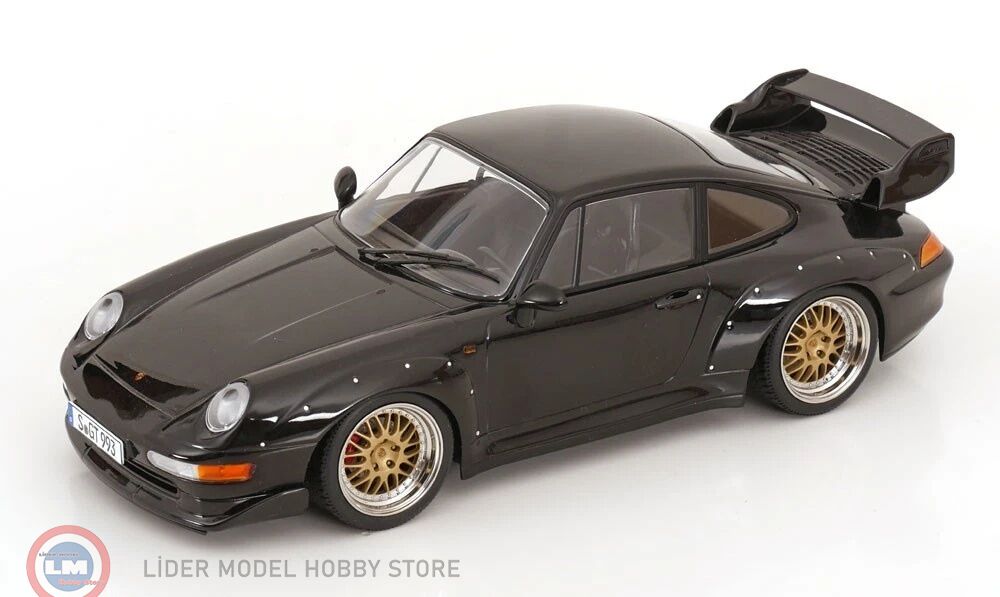 1:18 KK Scale 1996 Porsche 911 (993) GT2 (BBS rims) - black