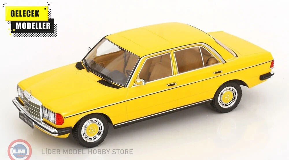 1:18 KK Scale 1975 Mercedes Benz 230E W123 Limousine  - yellow