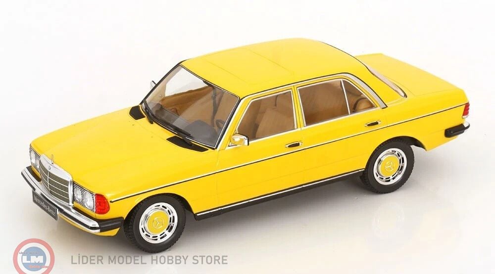 1:18 KK Scale 1975 Mercedes Benz 230E W123 Limousine  - yellow