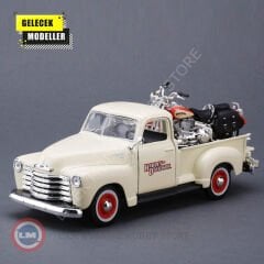 1:24 Maisto 1950 Chevrolet 3100 Pickup  With  Harley-Davidson