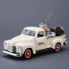 1:24 1950 Chevrolet 3100 Pickup  With  Harley-Davidson