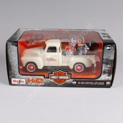 1:24 Maisto 1950 Chevrolet 3100 Pickup  With  Harley-Davidson
