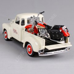1:24 Maisto 1950 Chevrolet 3100 Pickup  With  Harley-Davidson