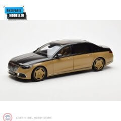 1:18 Almost Real 2021 Mercedes Benz S680 Maybach Sandgold/Black