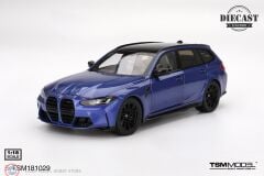 1:18 Top Speed Models 2021 BMW M3 Touring M G81 - Portimao Blue Metallic