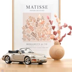 1:18 Norev 1992 Porsche 911 964 Turbo Cabriolet Zermatt Silver