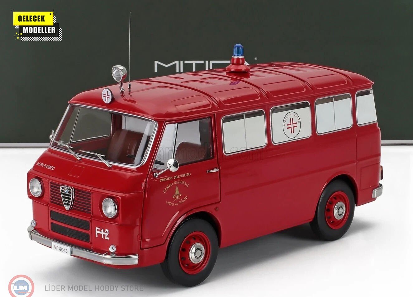 1:18 Mitica 1968 Alfa Romeo F-12 MINIBUS (1. SERIES 1968) - FIRE ENGINE AMBULANCE