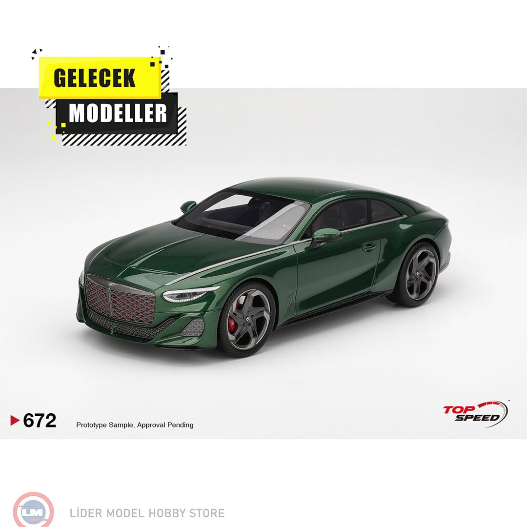 1:18 Top Speed Models 2022 Bentley Batur- Scarab Green