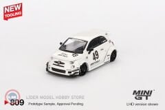 1:64 Mini GT 2024 Fiat 595 ABARTH LB-WORKS X ABAS WORKS GARA WHITE