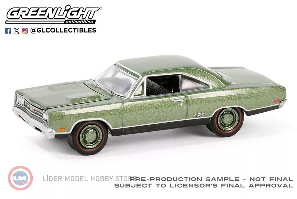 1:64 Greenlight 1969 Plymouth HEMI GTX in F8 Ivy