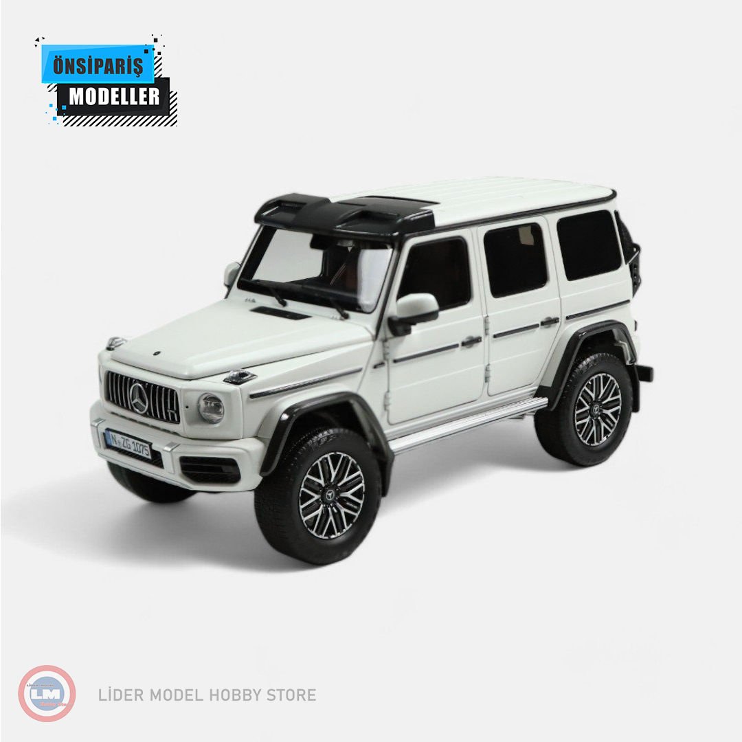 1:18 NZG 2023 Mercedes Benz G Class G63 AMG 4x4 Opalith White