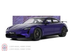 1:18 GT Spirit 2023 Porsche Taycan Turbo GT - Purple Sky Metallic