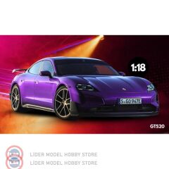 1:18 GT Spirit 2023 Porsche Taycan Turbo GT - Purple Sky Metallic