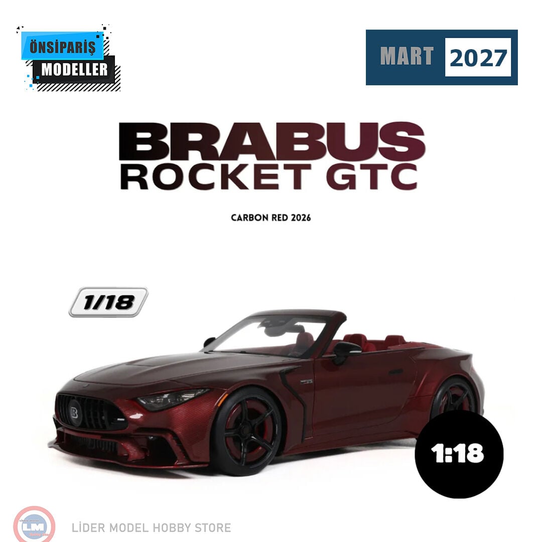 1:18 GT Spirit 2026 Mercedes Benz Brabus Rocket GTC Carbon Red