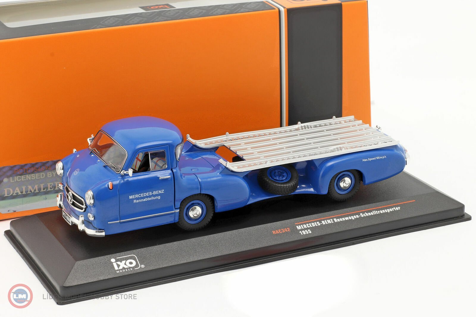 1:43 IXO 1955 Mercedes Benz Renntransporter  '' The Blue Wonder''